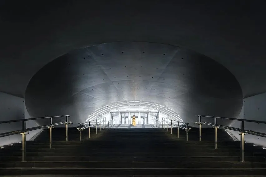 BIM建筑|Wutopia设计地下博物馆混凝土屋顶