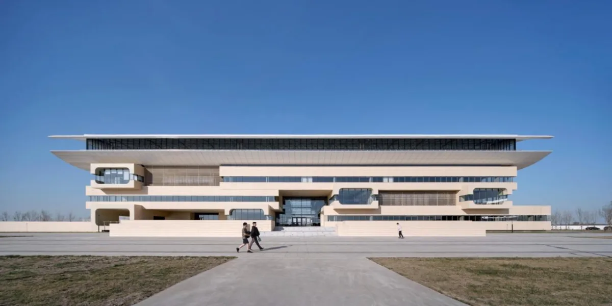 BIM建筑|中国民航大学宁河校区图书馆 / 同济原作工作室