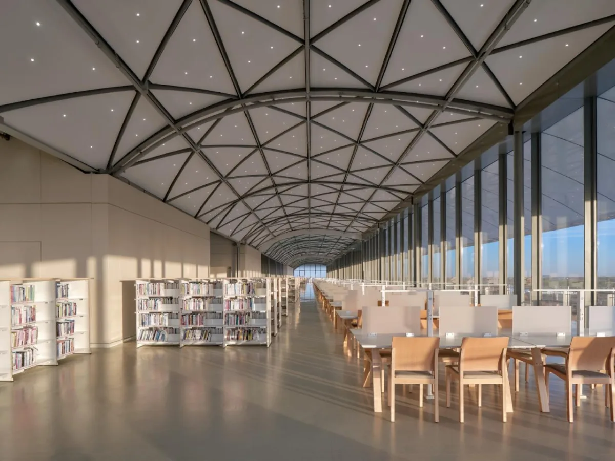 BIM建筑|中国民航大学宁河校区图书馆 / 同济原作工作室