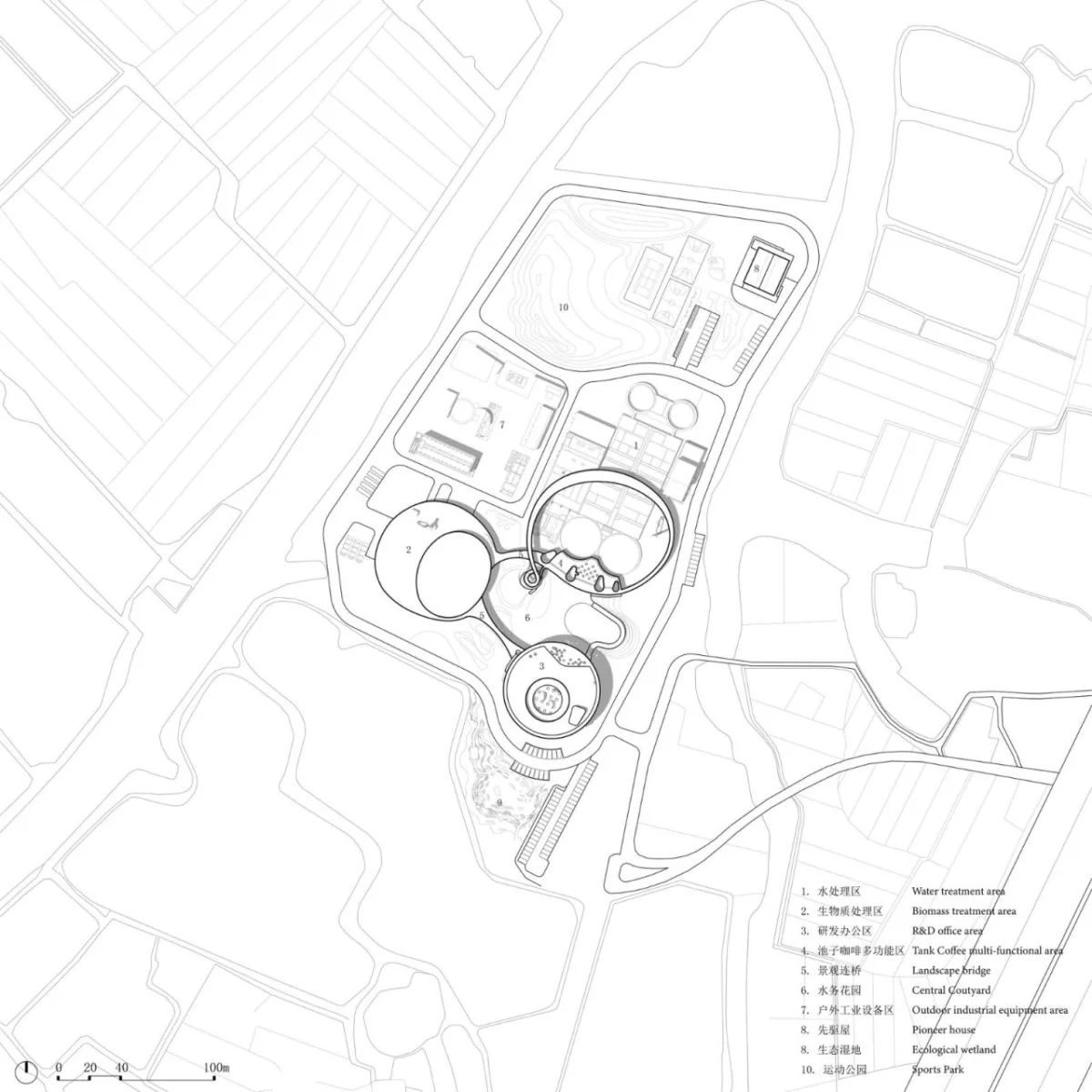 BIM建筑|宜兴城市污水资源概念厂 / 清华院 素朴工作室