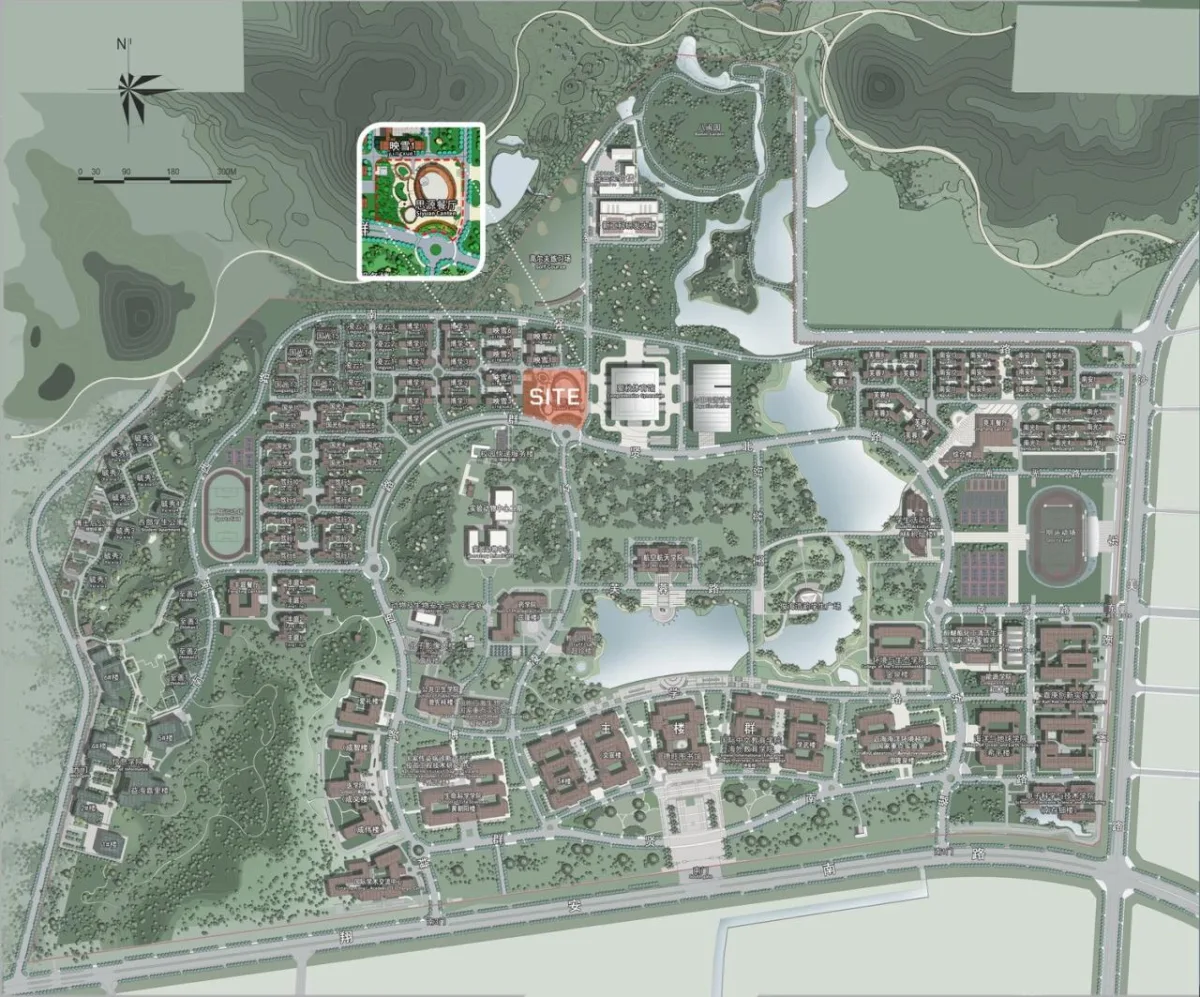 BIM建筑|厦门大学翔安校区中部学生食堂（思源餐厅）/ 厦门大学建筑设计研究院有限公司（AUAD）