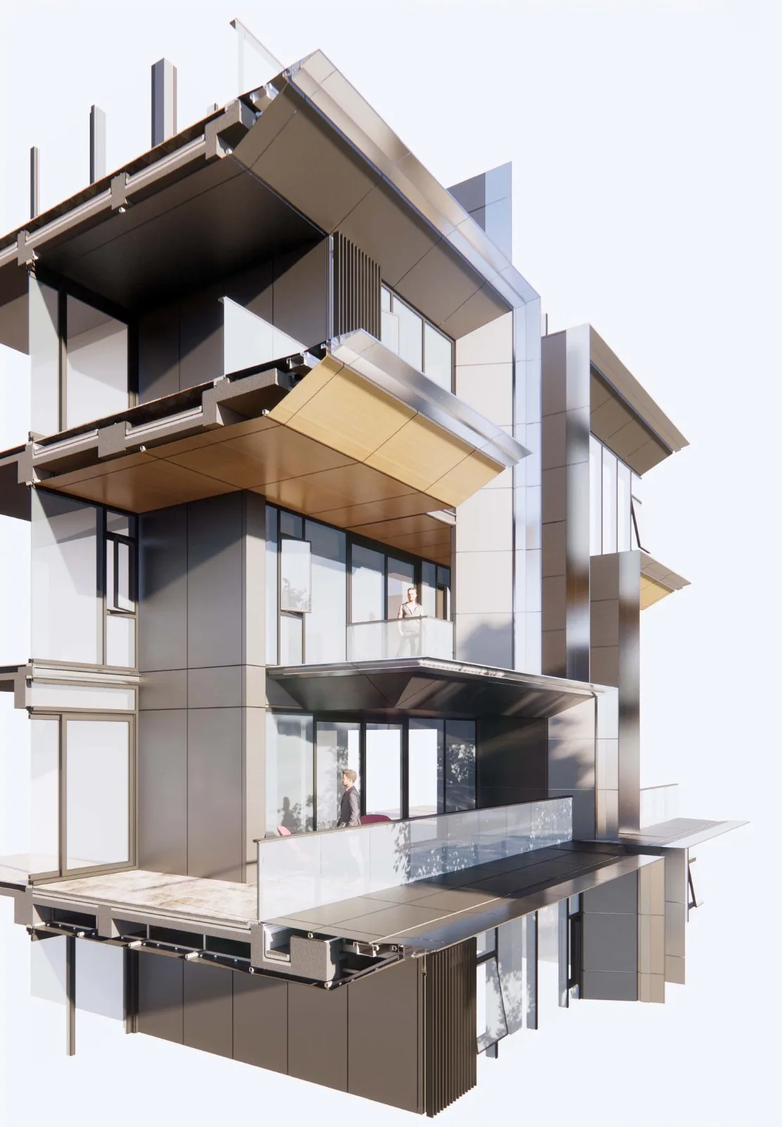 BIM建筑|成都麓湖黑石岛：垂直五连墅 / 孟凡浩-line+建筑事务所