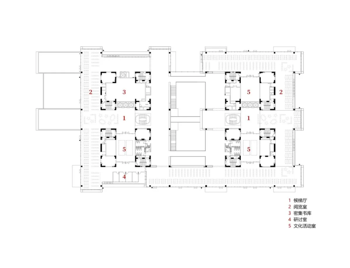 BIM建筑|中国民航大学宁河校区图书馆 / 同济原作工作室