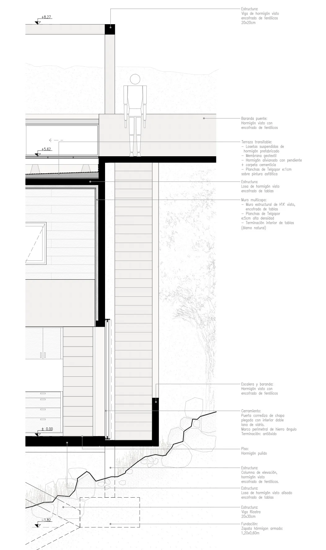 BIM建筑|高处之宅 / Agustín Berzero + Manuel Gonzalez Veglia (Tectum arquitectura)
