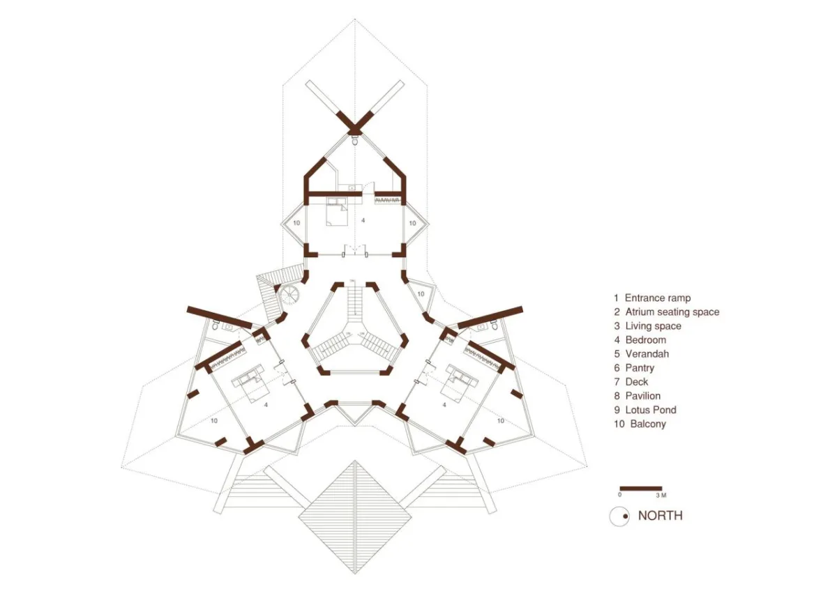 BIM建筑|山尘之宅 / Mahesh Naik
