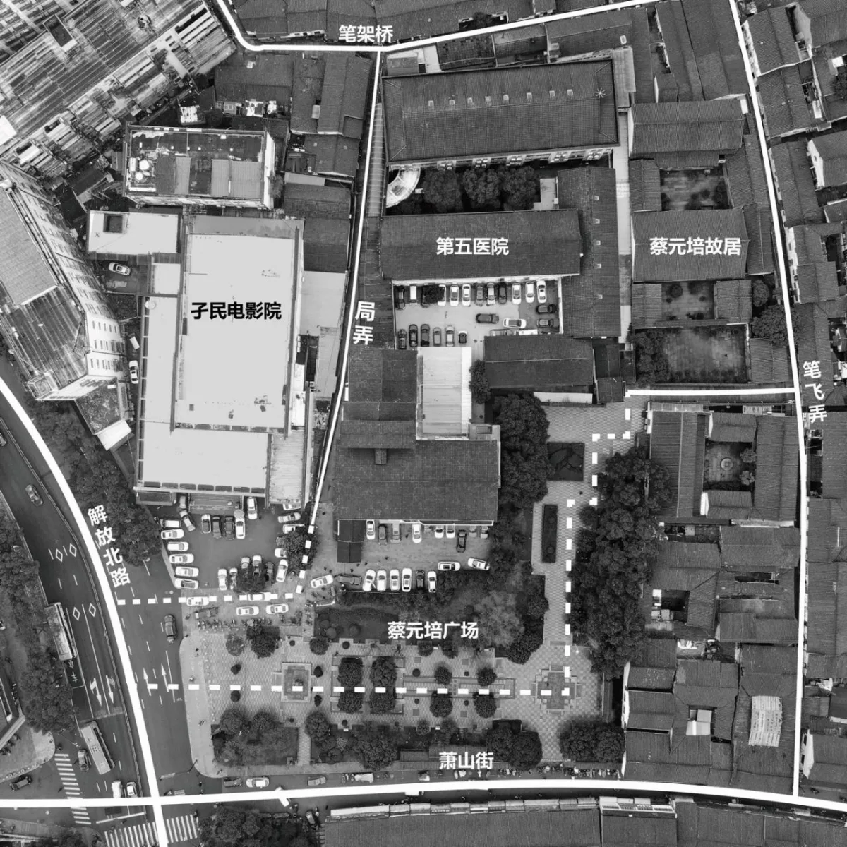 BIM建筑|蔡元培广场及孑民图书馆 / 浙江大学建筑设计研究院