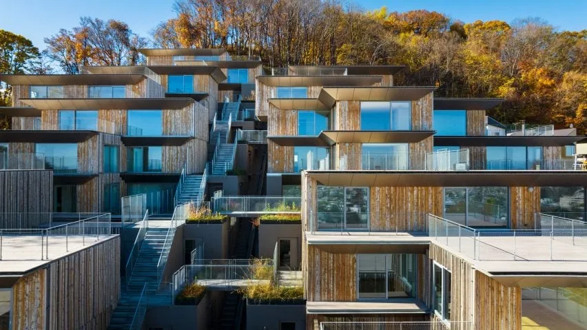 BIM建筑|隈研吾在山坡上设计住宅区
