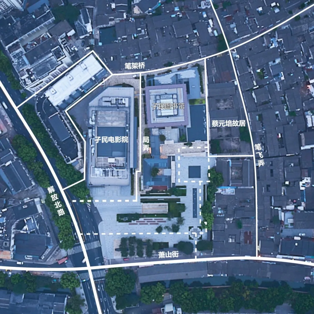 BIM建筑|蔡元培广场及孑民图书馆 / 浙江大学建筑设计研究院