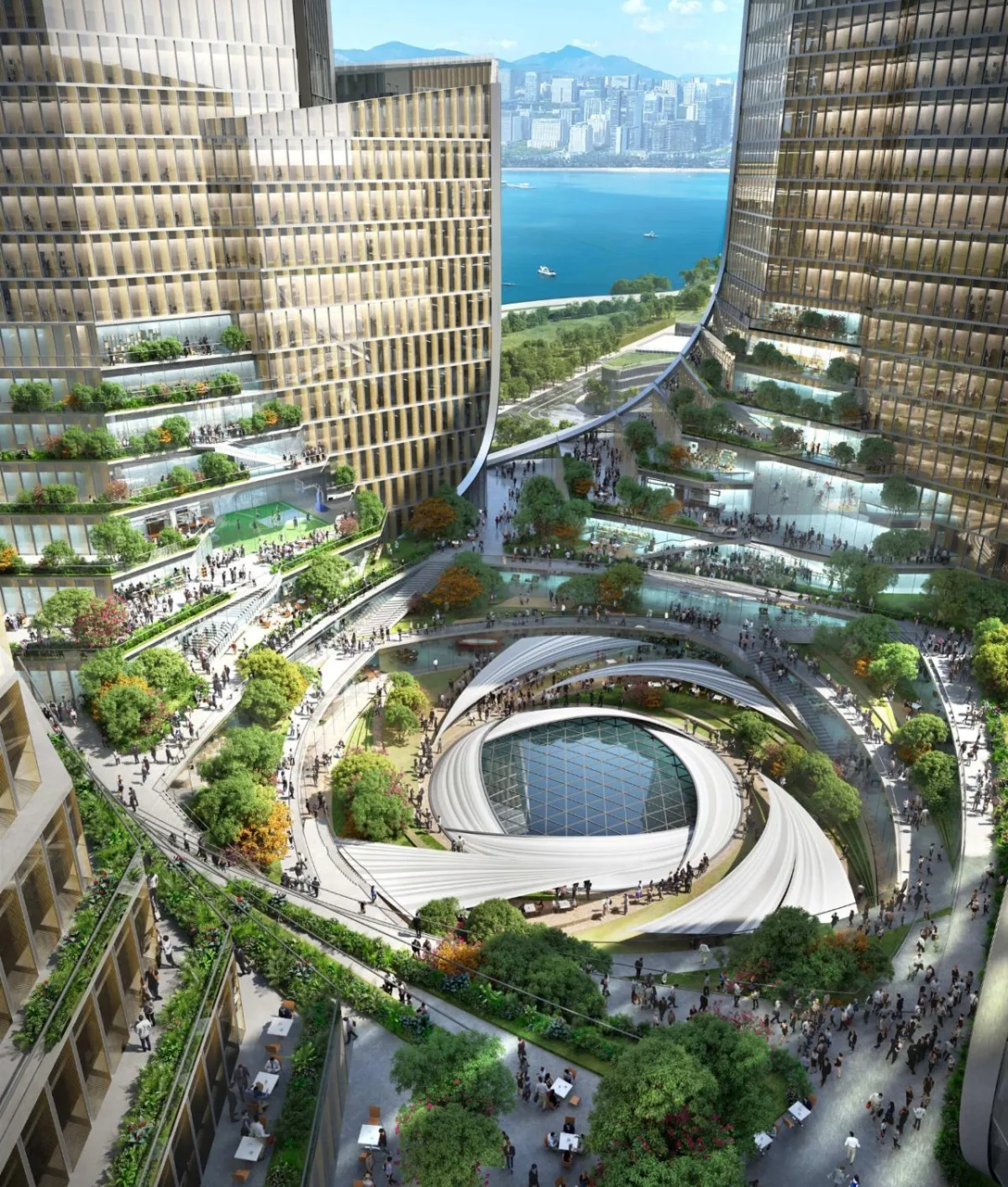 BIM建筑|螺旋大楼：‘腾讯深圳新总部’设计竞赛 / 奥雷·舍人