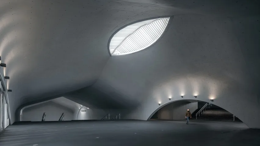 BIM建筑|Wutopia设计地下博物馆混凝土屋顶