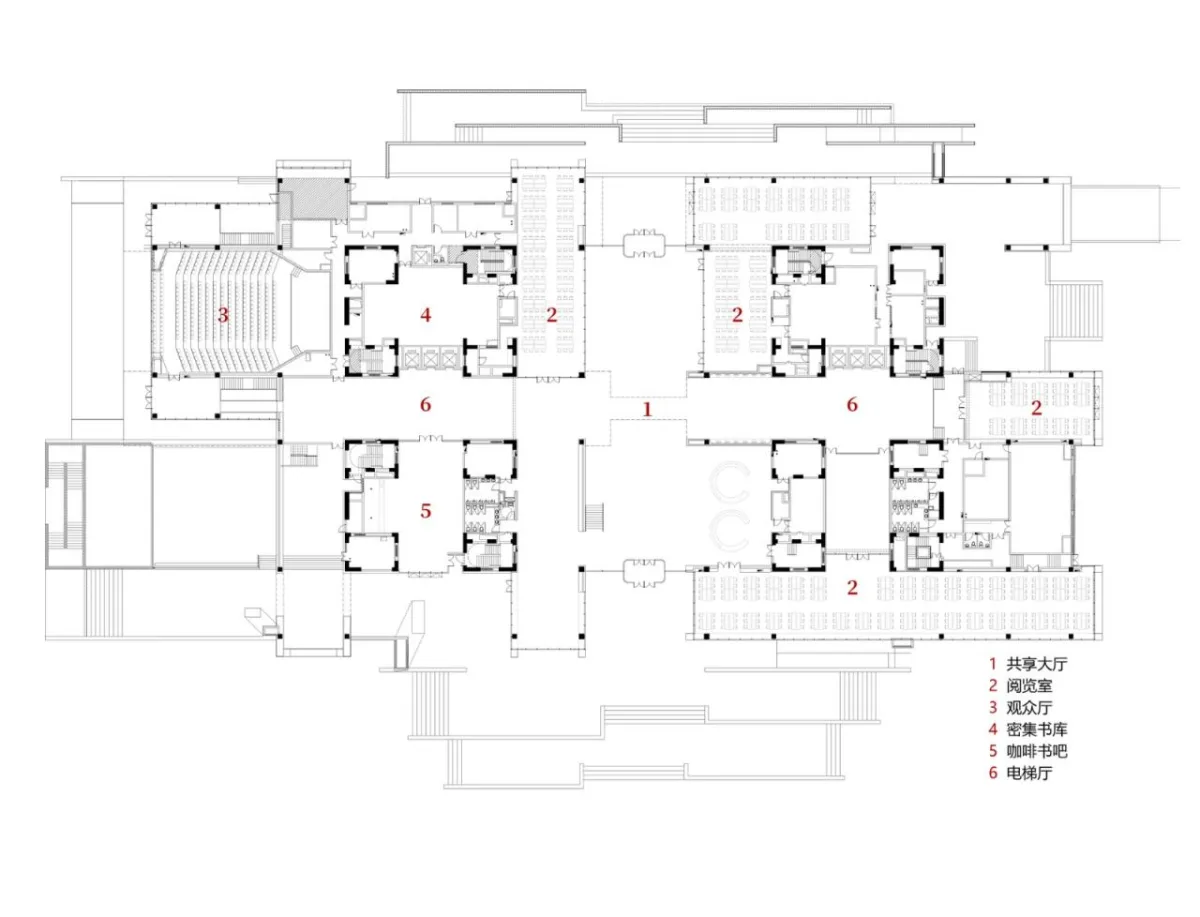 BIM建筑|中国民航大学宁河校区图书馆 / 同济原作工作室