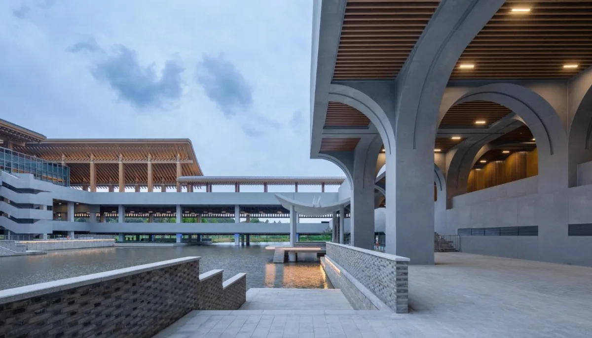 BIM建筑|稻田与廊桥 - 宁波国际会议中心 / 汤桦建筑设计