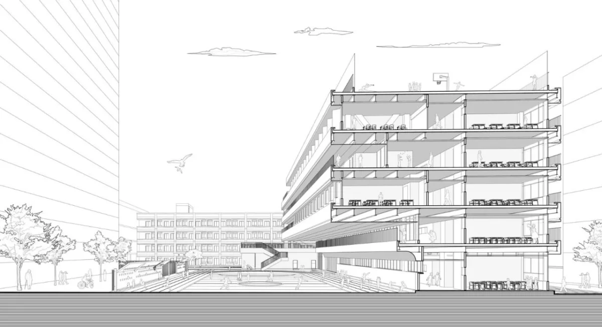 BIM建筑|西安市未央路小学综合楼 / 中国建筑西北设计研究院 屈培青工作室