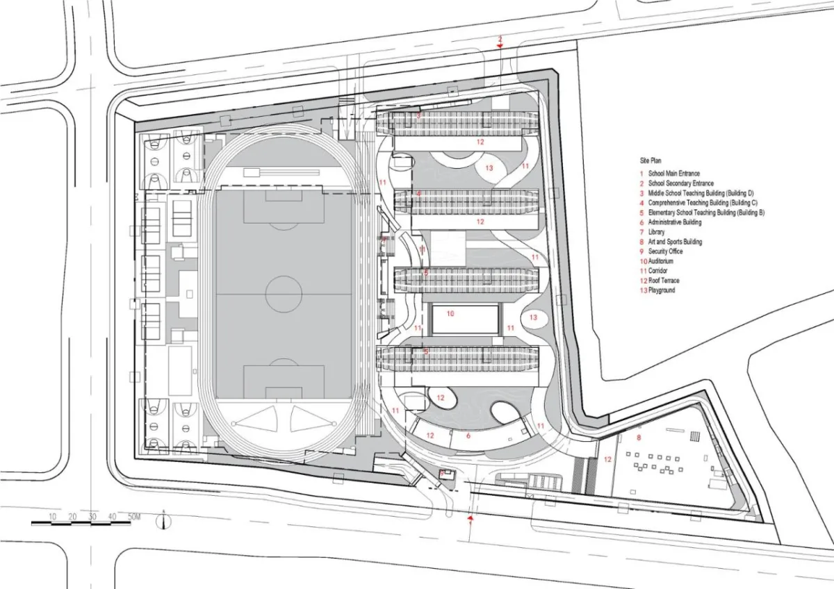 BIM建筑|扬名实验学校 / 米丈建筑