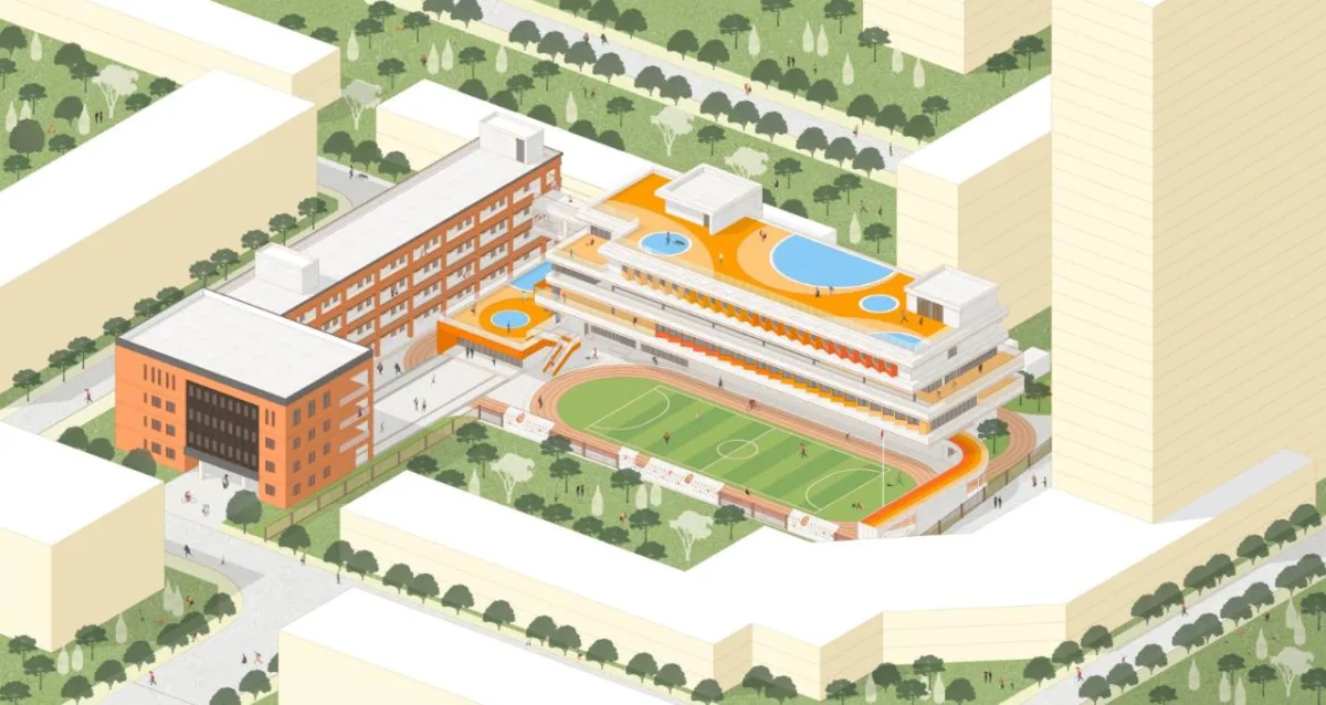 BIM建筑|西安市未央路小学综合楼 / 中国建筑西北设计研究院 屈培青工作室