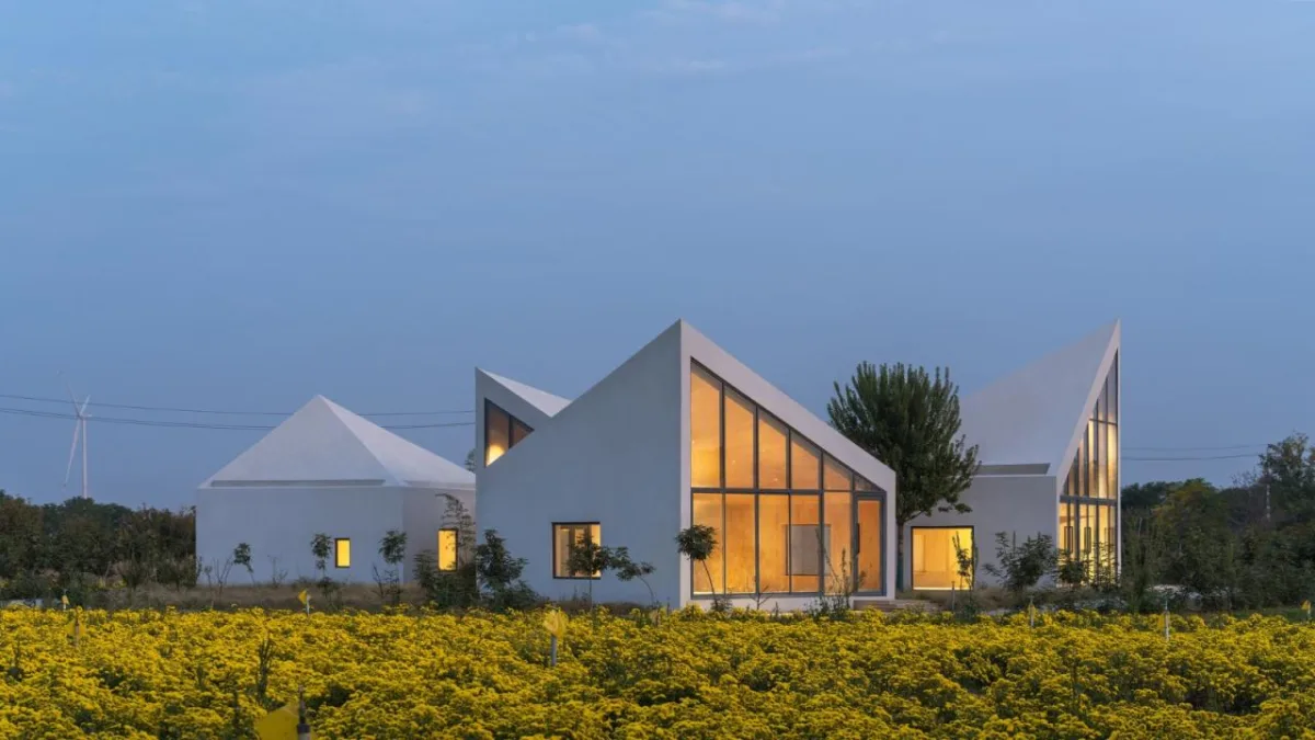BIM建筑|云台山冰菊花田书馆 / 一树建筑