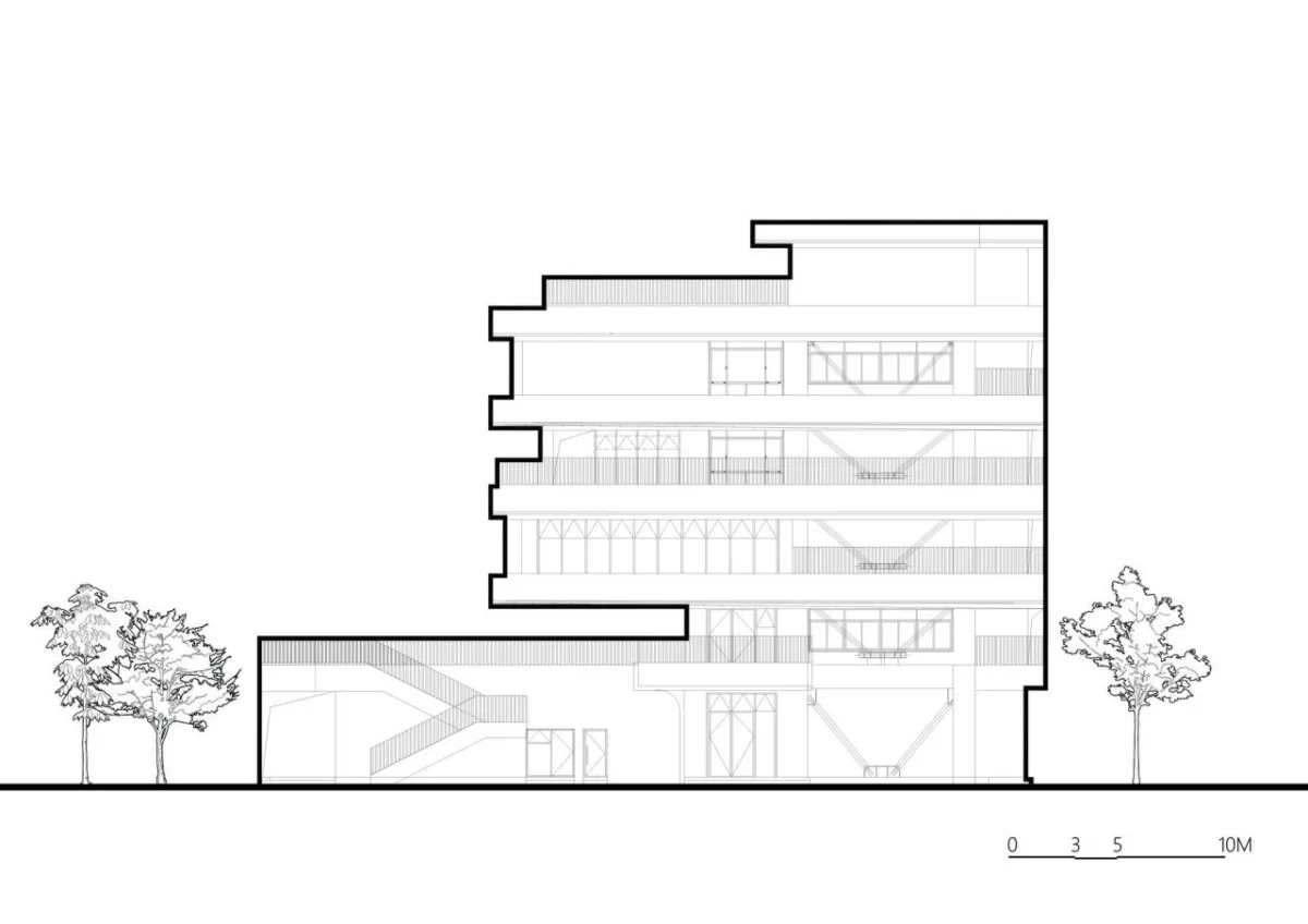 BIM建筑|西安市未央路小学综合楼 / 中国建筑西北设计研究院 屈培青工作室