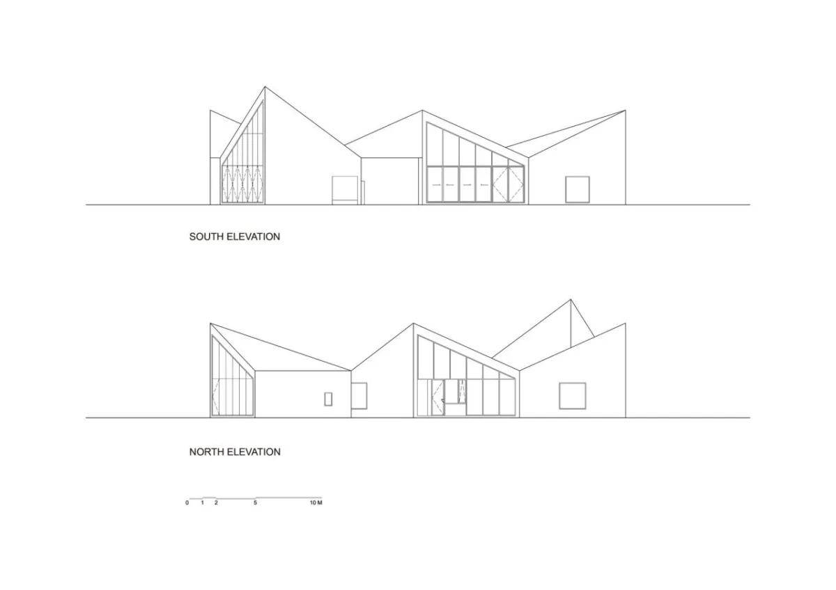 BIM建筑|云台山冰菊花田书馆 / 一树建筑