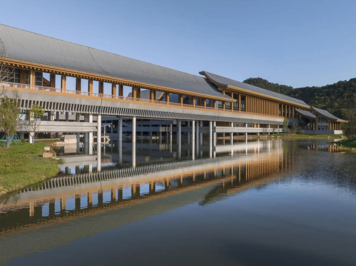BIM建筑|稻田与廊桥 - 宁波国际会议中心 / 汤桦建筑设计