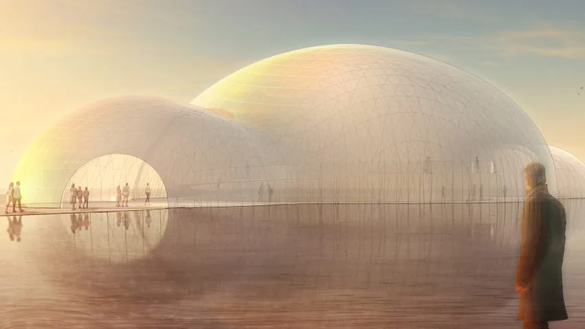 BIM建筑|坂茂为2025年大阪世博会设计三圆顶展馆