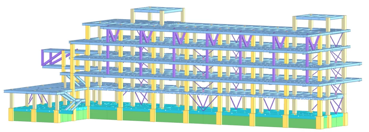 BIM建筑|西安市未央路小学综合楼 / 中国建筑西北设计研究院 屈培青工作室