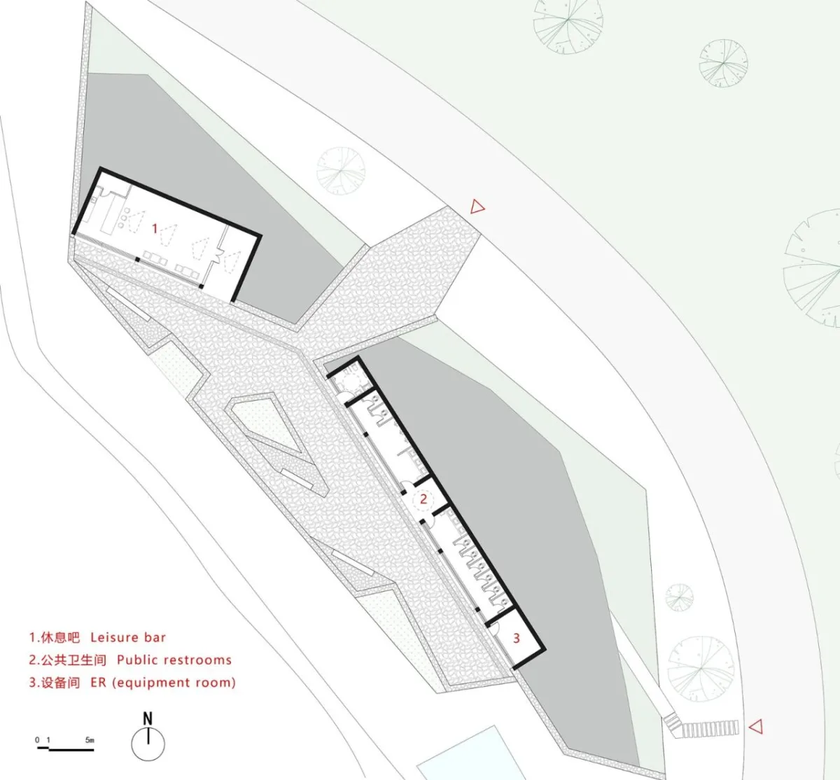 BIM建筑|帆的乡愁：环洱海生态廊道五号驿站 / 三文建筑