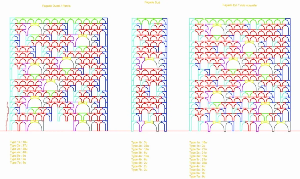 BIM建筑|414 个拱顶，‘蓝色之门’住宅 / PietriArchitectes