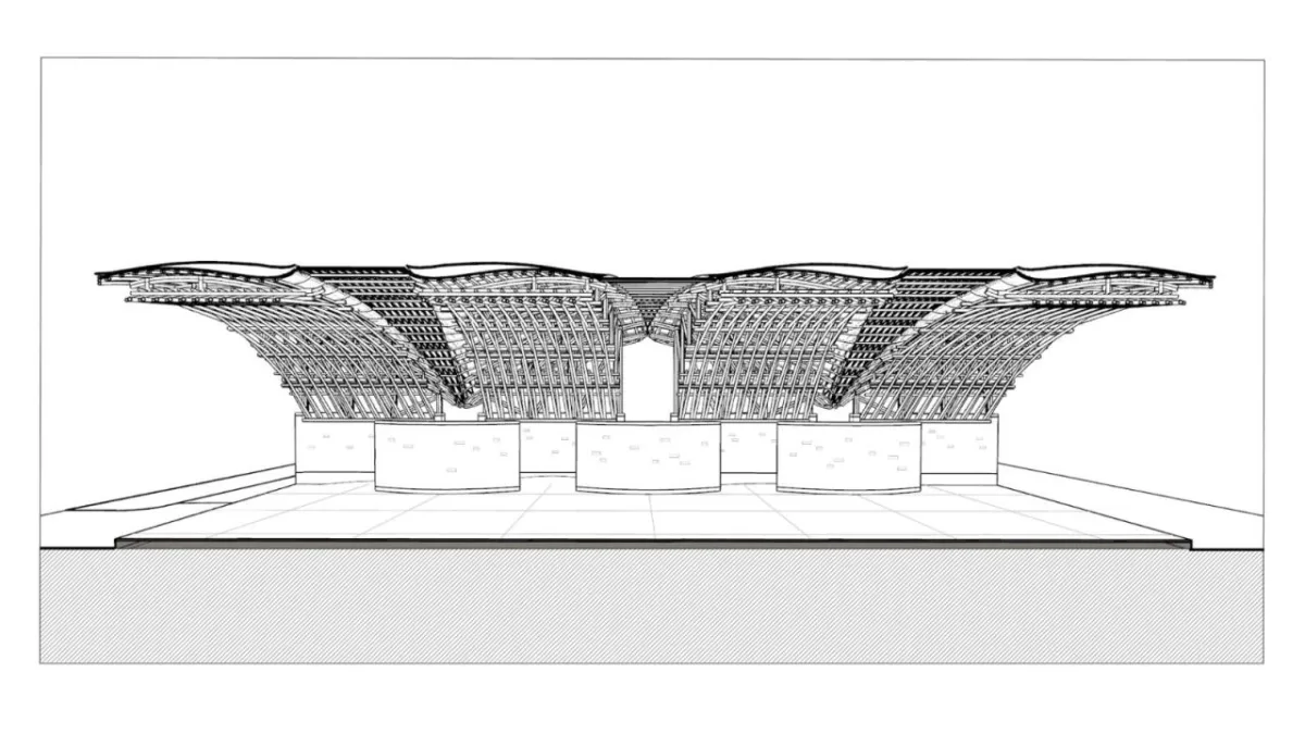 BIM建筑|竹管垅茶青市场 / 清华大学建筑设计研究院 素朴建筑工作室