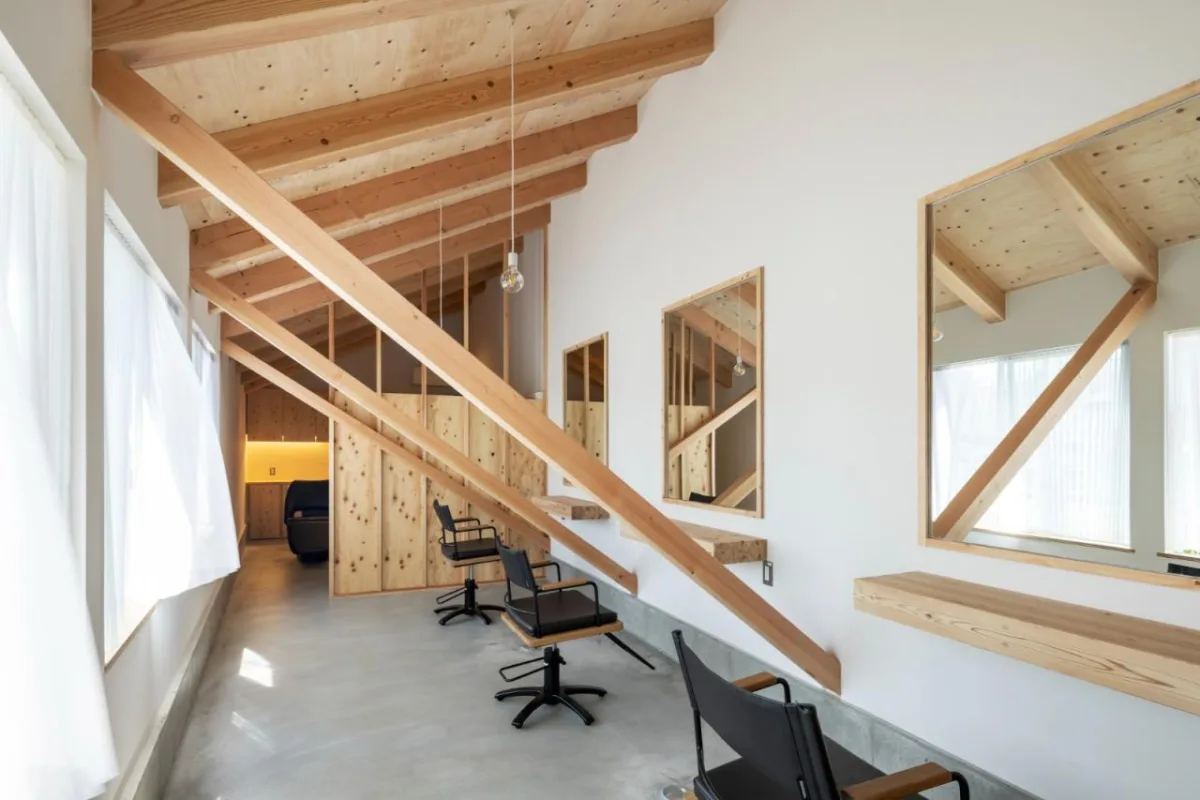 BIM建筑|4x59米三角地，YOKONAGAYA 美容院 / Office for Environment Architecture