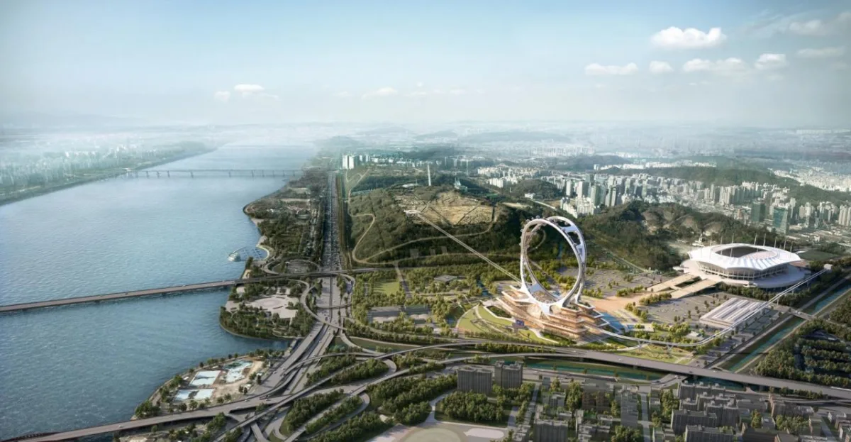 BIM建筑|‘和平公园摩天轮’设计方案：重新定义首尔天际线 / UNStudio