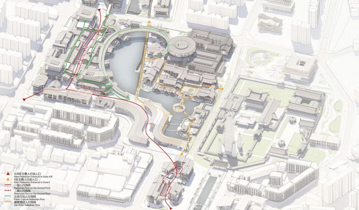 BIM建筑|成都彭州龙兴寺区域城市更新 / BIAD-ASA筑景工作室