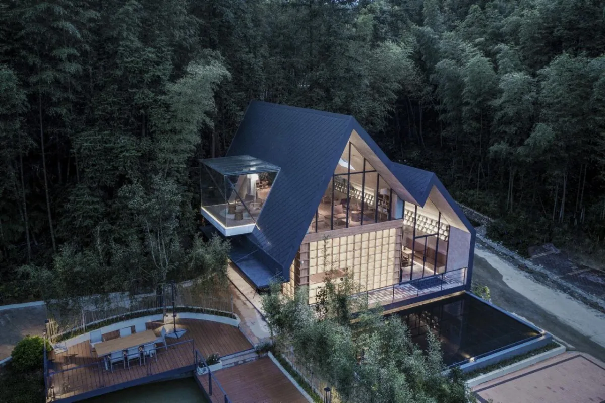 BIM建筑|南昆秘境高山书屋 / 城外建筑