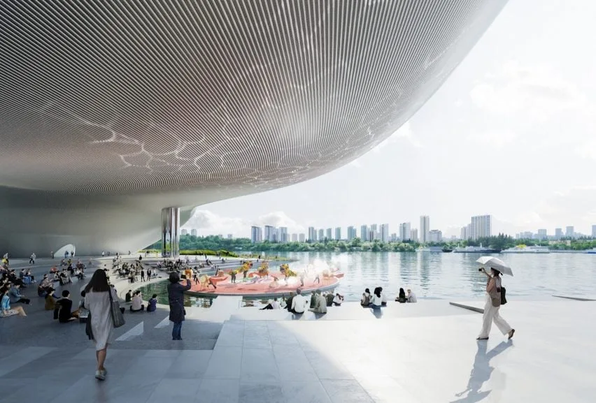 BIM建筑|开放建筑工作室设计“不断变化的水体”剧院