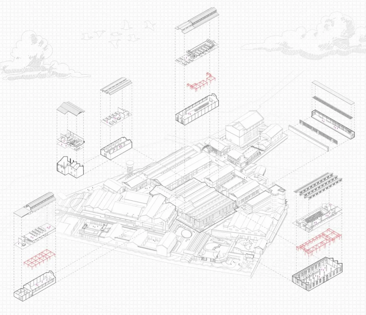 BIM建筑|丝路盛泽·数字文化产业园区示范区——盛泽坛丘缫丝厂改造 / 平介设计