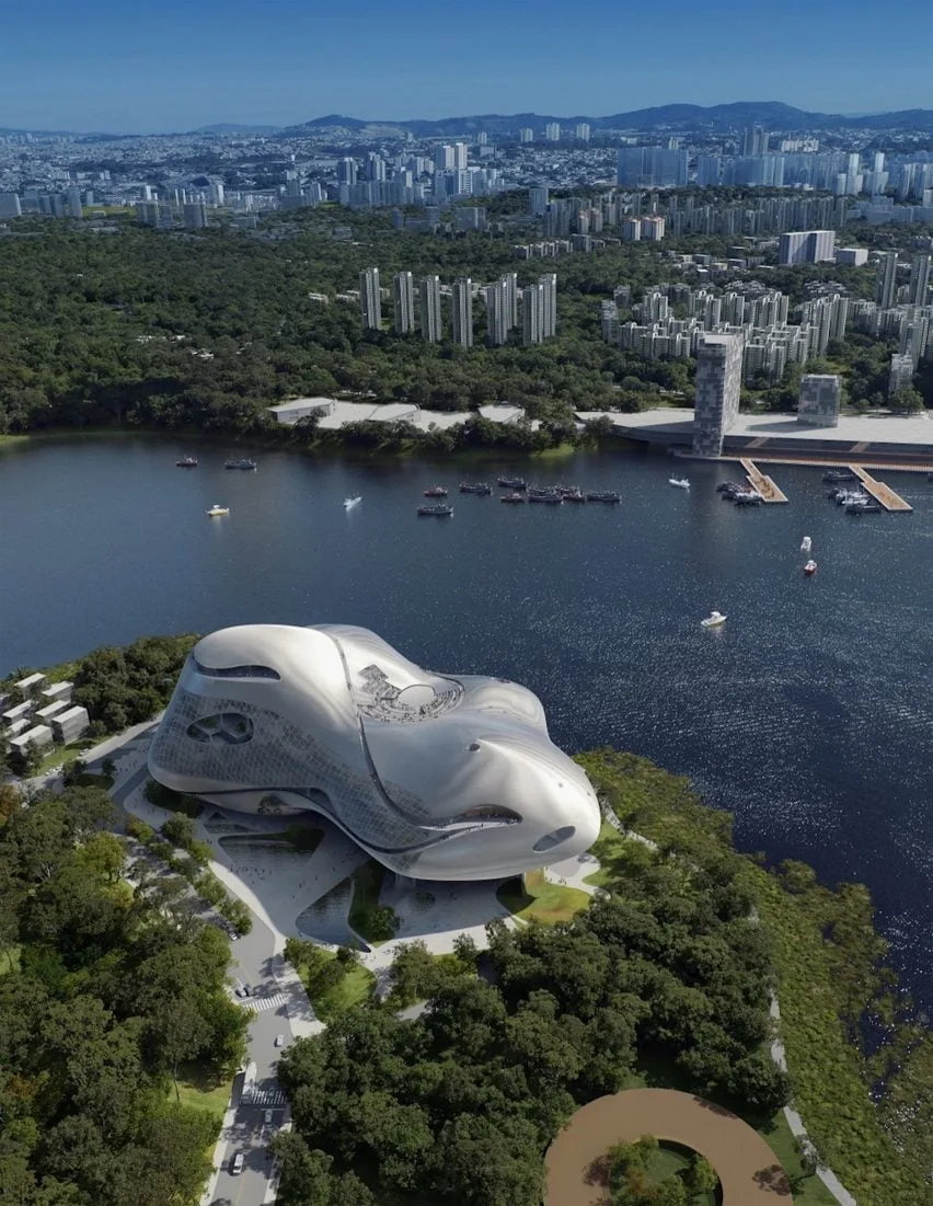 BIM建筑|开放建筑工作室设计“不断变化的水体”剧院