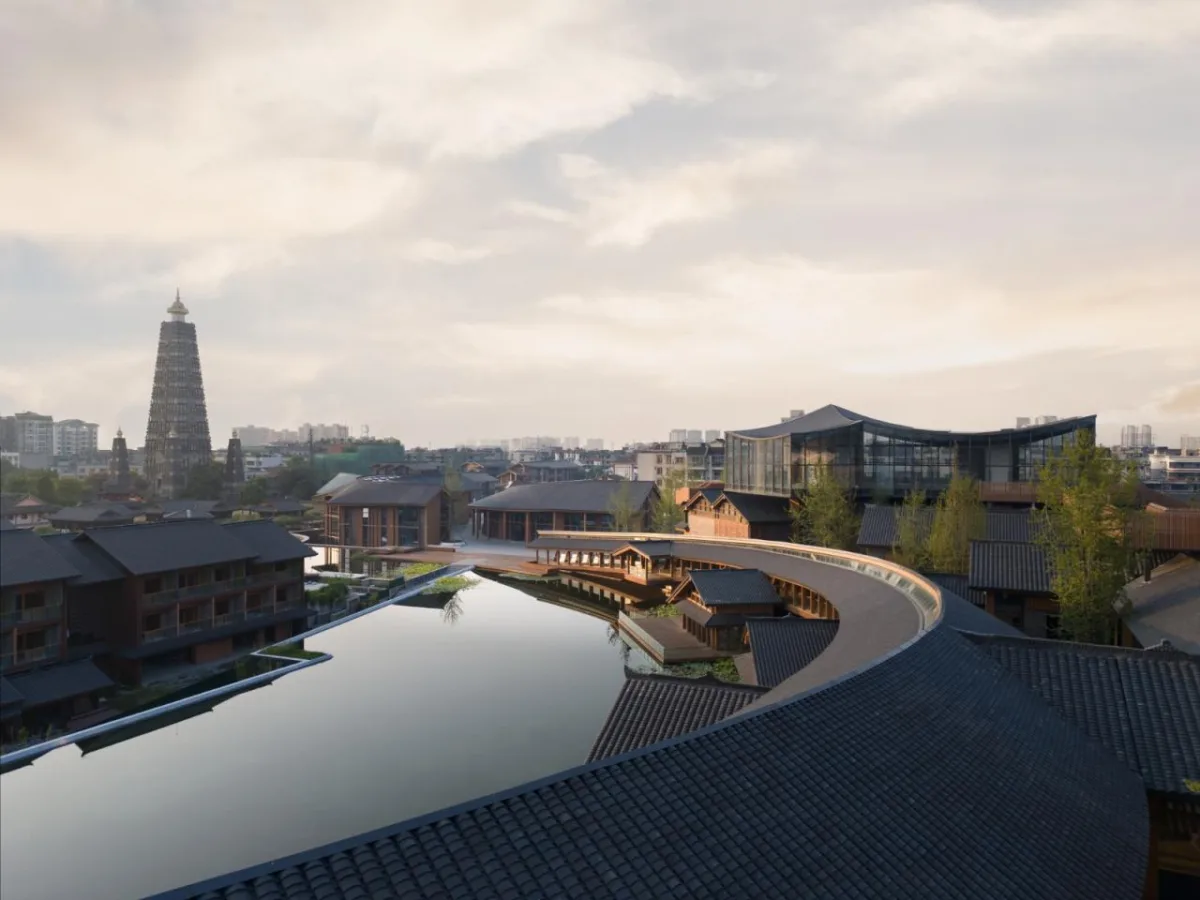 BIM建筑|成都彭州龙兴寺区域城市更新 / BIAD-ASA筑景工作室