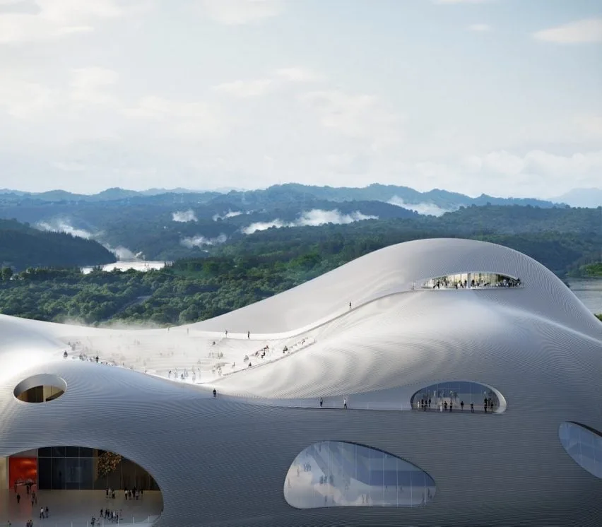 BIM建筑|开放建筑工作室设计“不断变化的水体”剧院