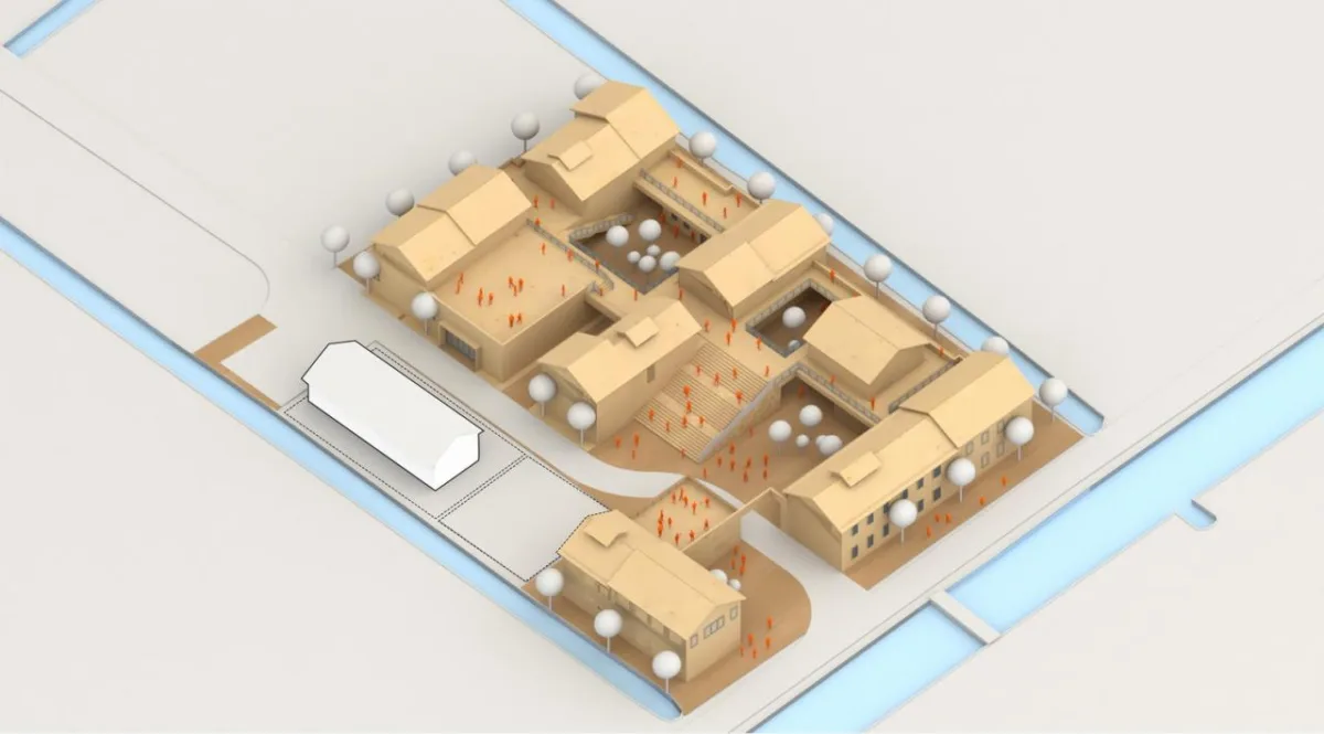 BIM建筑|此时此地：建在花卉园里的小房子—港沿花卉交流中心 / 创霖-泽柏