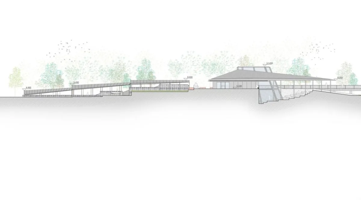 BIM建筑|杭州滨江公共空间·涧石驿与停云驿 / 同济原作设计工作室