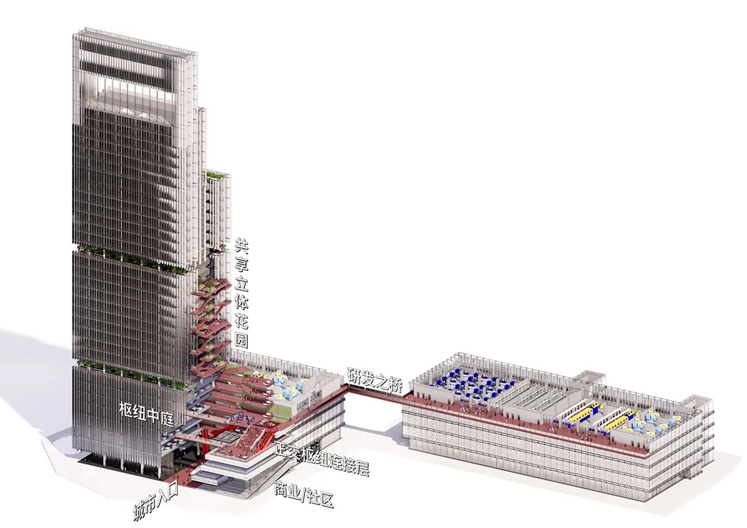 BIM建筑|中标候选方案：深圳宝安客运中心“工业上楼”项目 / SOPA祚诚建筑