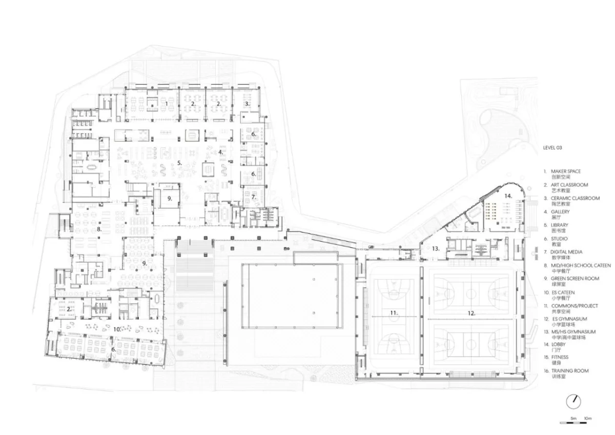 BIM建筑|广州美国人外籍人员子女学校科学城校区 / Perkins&Will