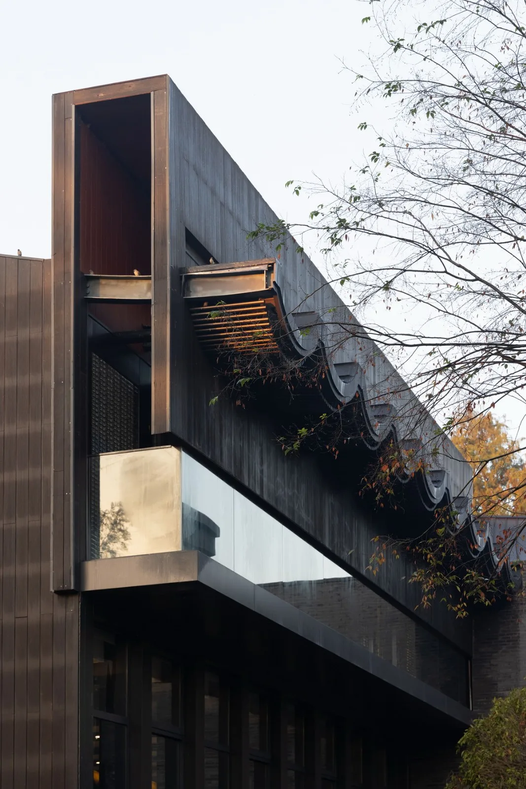 BIM建筑|桐乡濮院红旗漾杉林部落共享餐厅 / 上海严旸建筑设计工作室