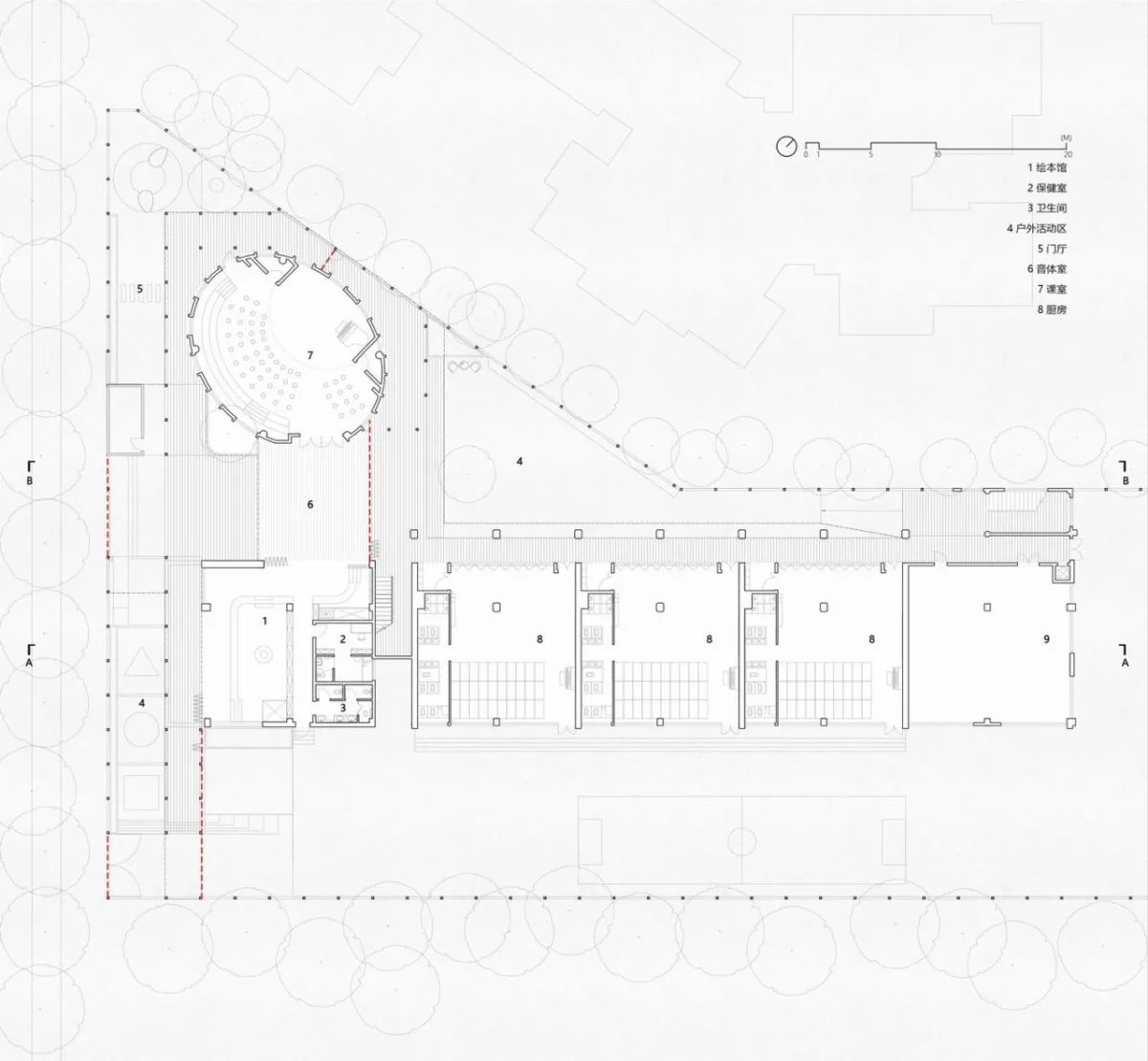 BIM建筑|新安海贝幼儿园改造 / 深圳对角线建筑设计