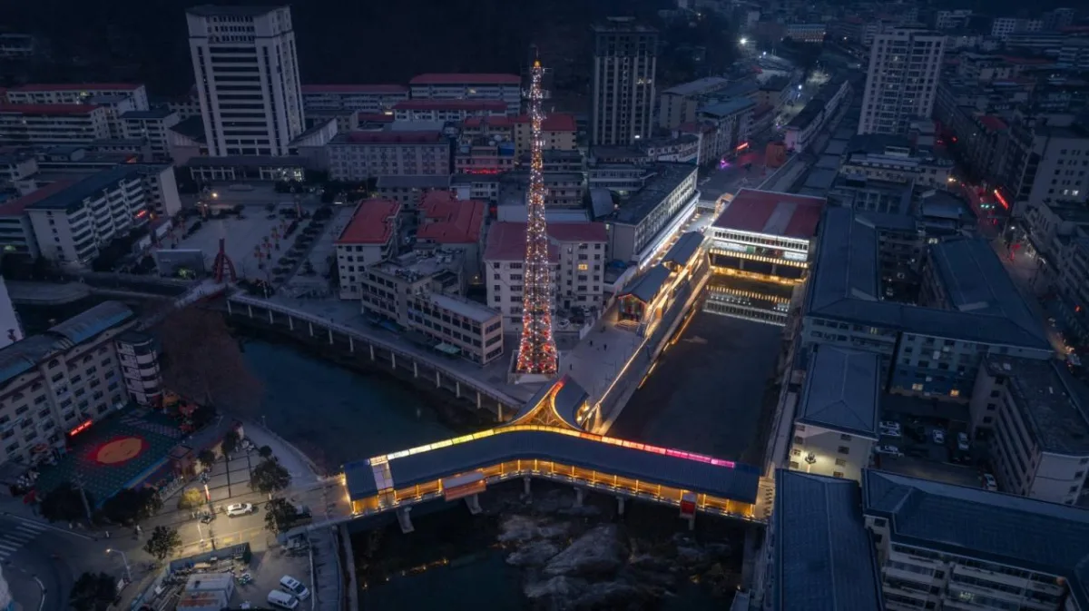 BIM建筑|康县新人字桥及周边商业街更新设计 / 三文建筑 何崴工作室