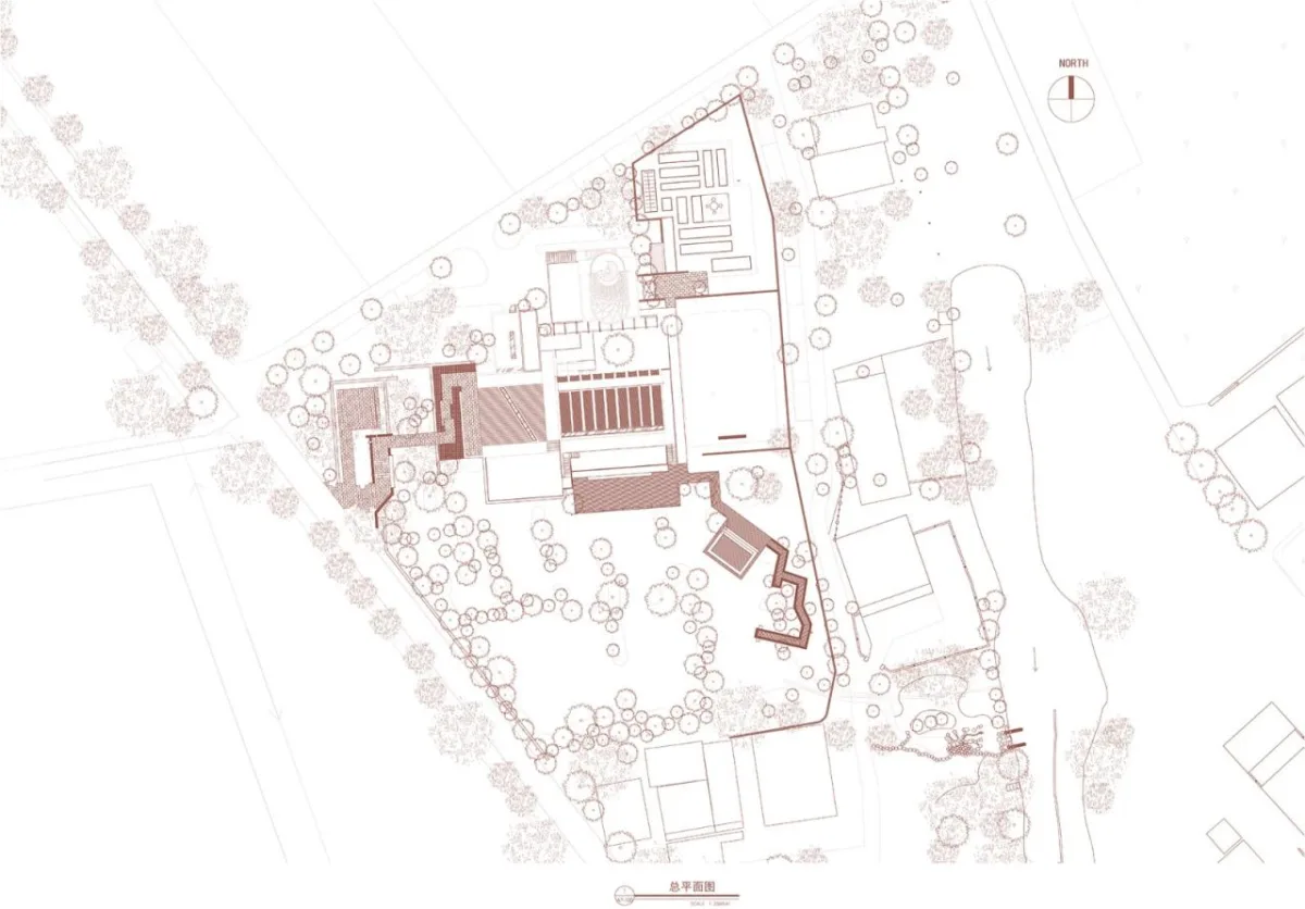 BIM建筑|桐乡濮院红旗漾杉林部落共享餐厅 / 上海严旸建筑设计工作室