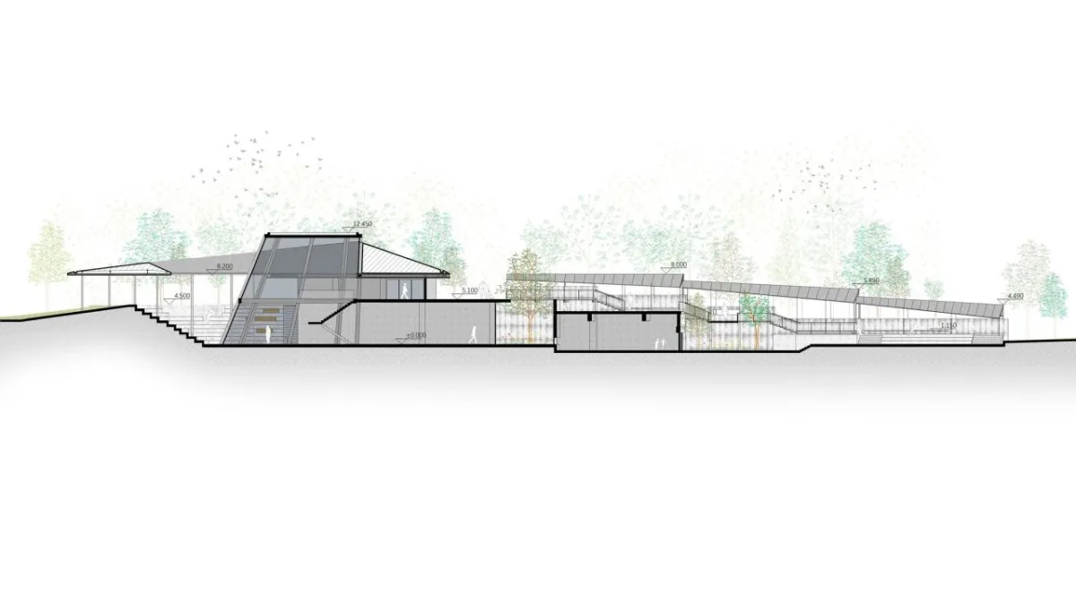 BIM建筑|杭州滨江公共空间·涧石驿与停云驿 / 同济原作设计工作室