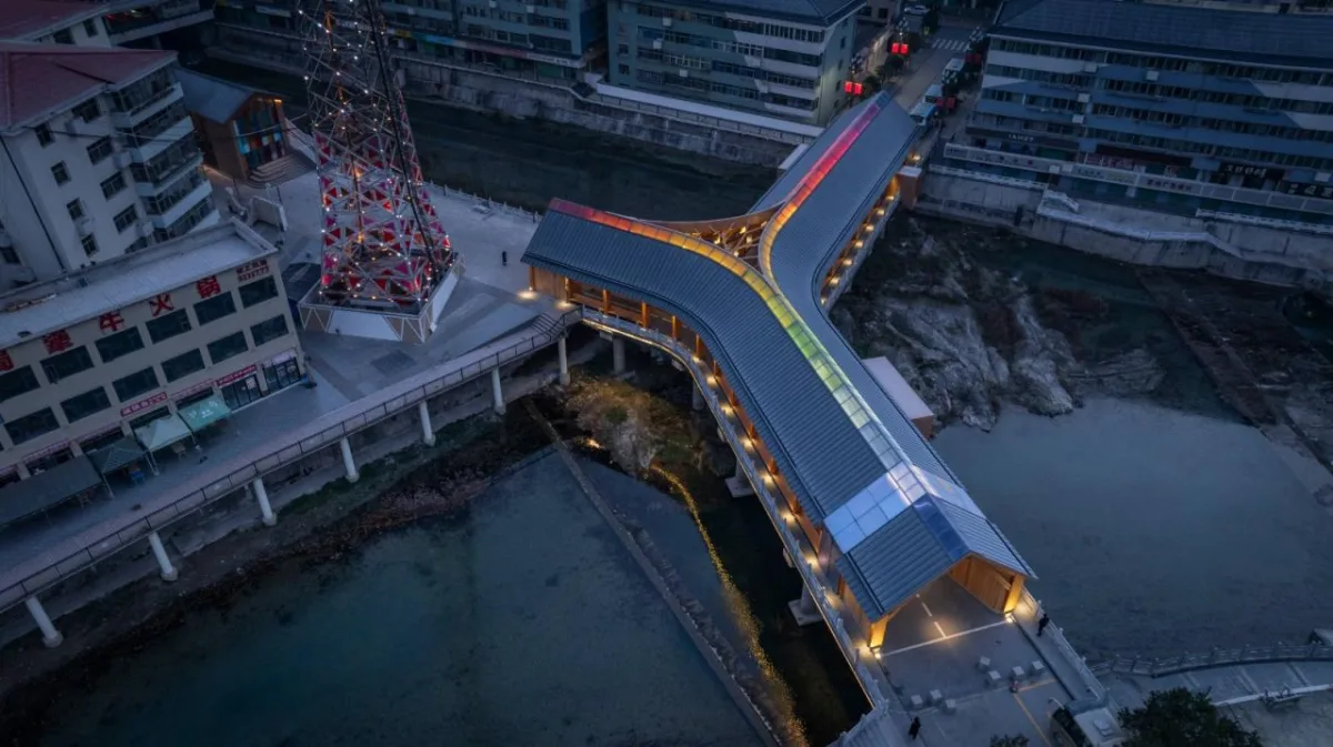 BIM建筑|康县新人字桥及周边商业街更新设计 / 三文建筑 何崴工作室