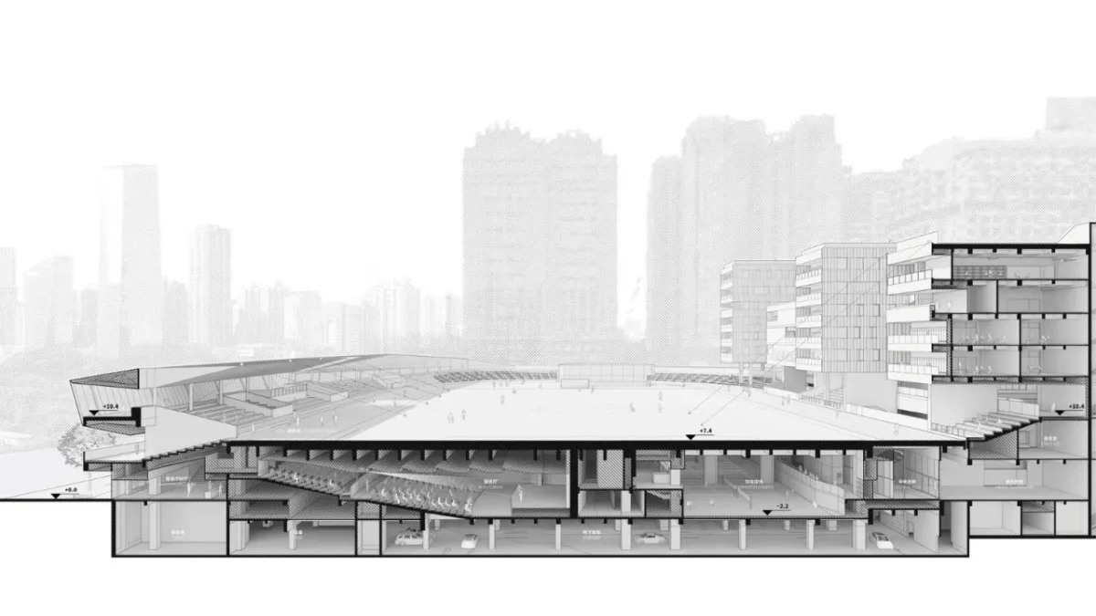 BIM建筑|福田中学校园设计 / reMIX 临界工作室