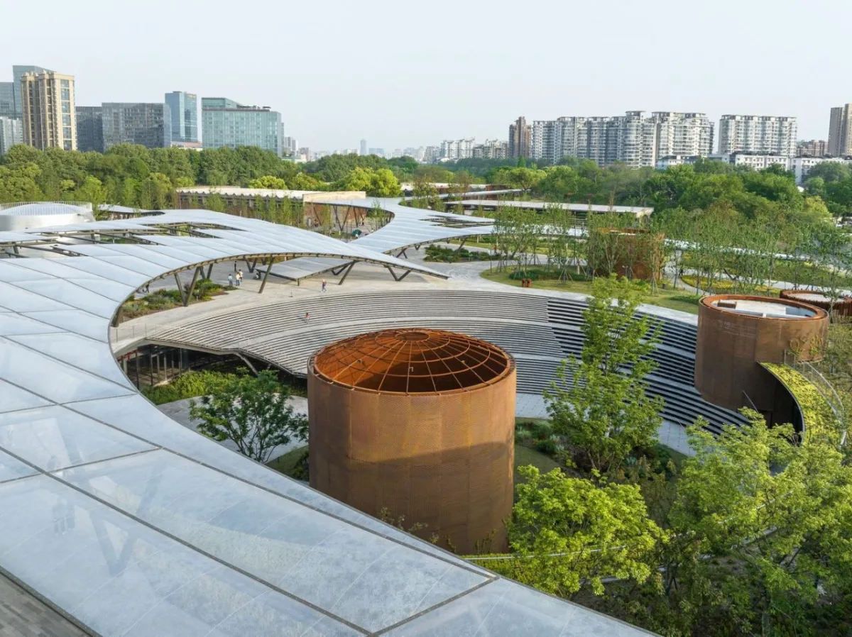 BIM建筑|杭州小河公园 / 隈研吾建筑设计事务所+浙大院