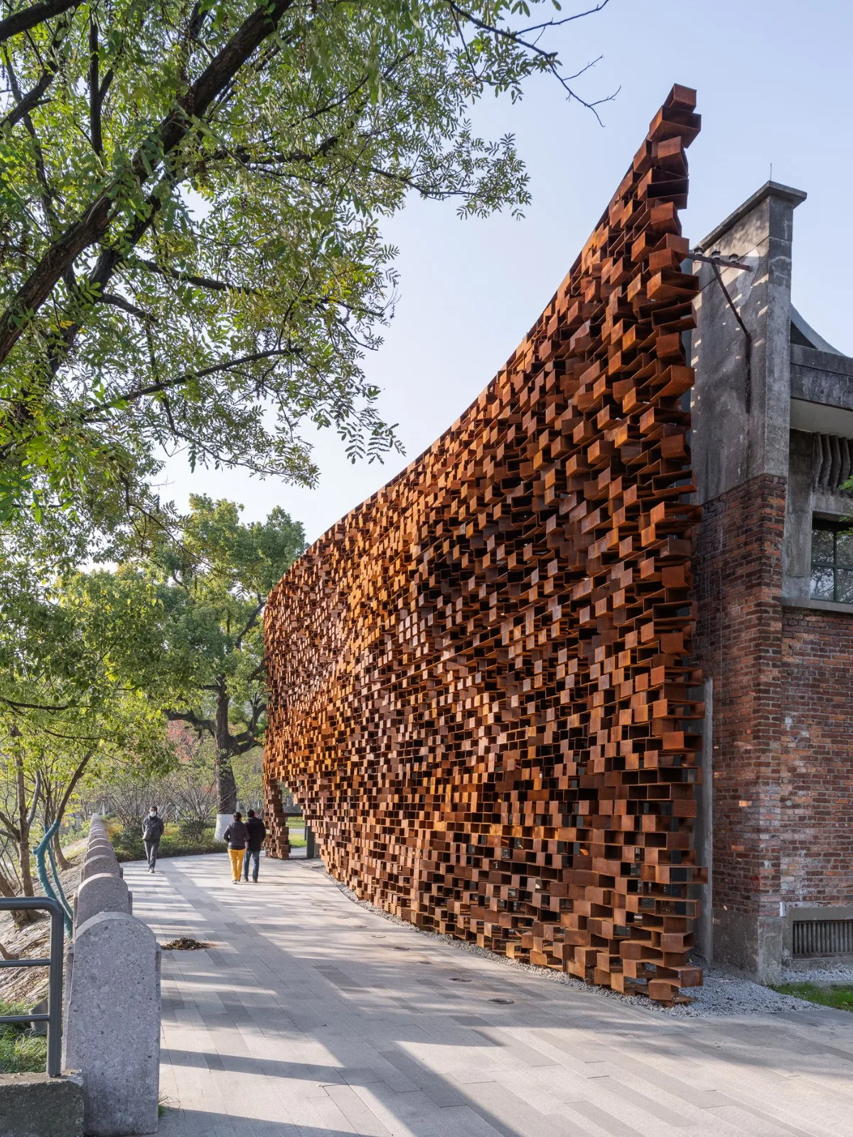 BIM建筑|杭州小河公园 / 隈研吾建筑设计事务所+浙大院